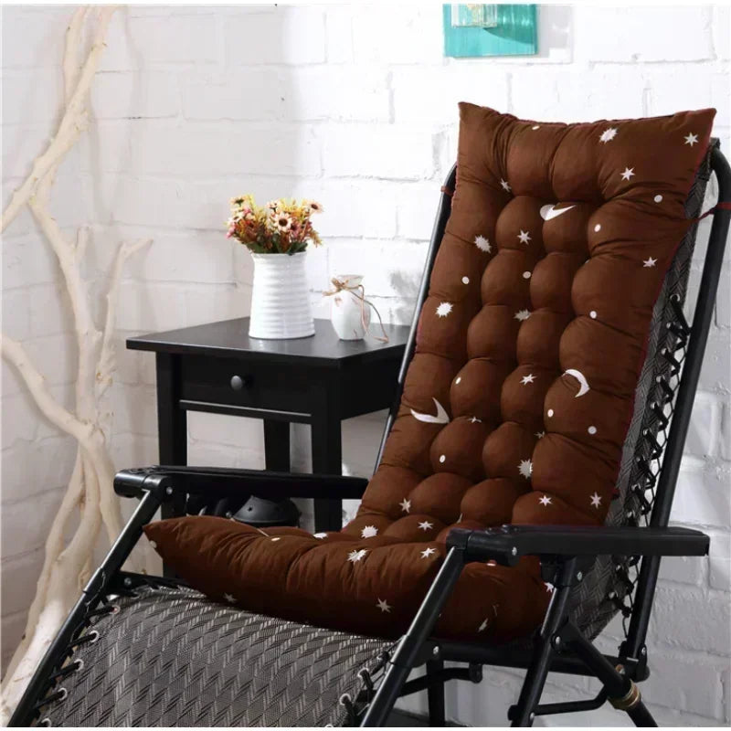 Coussin bain de soleil extérieur antidérapant dossier haut