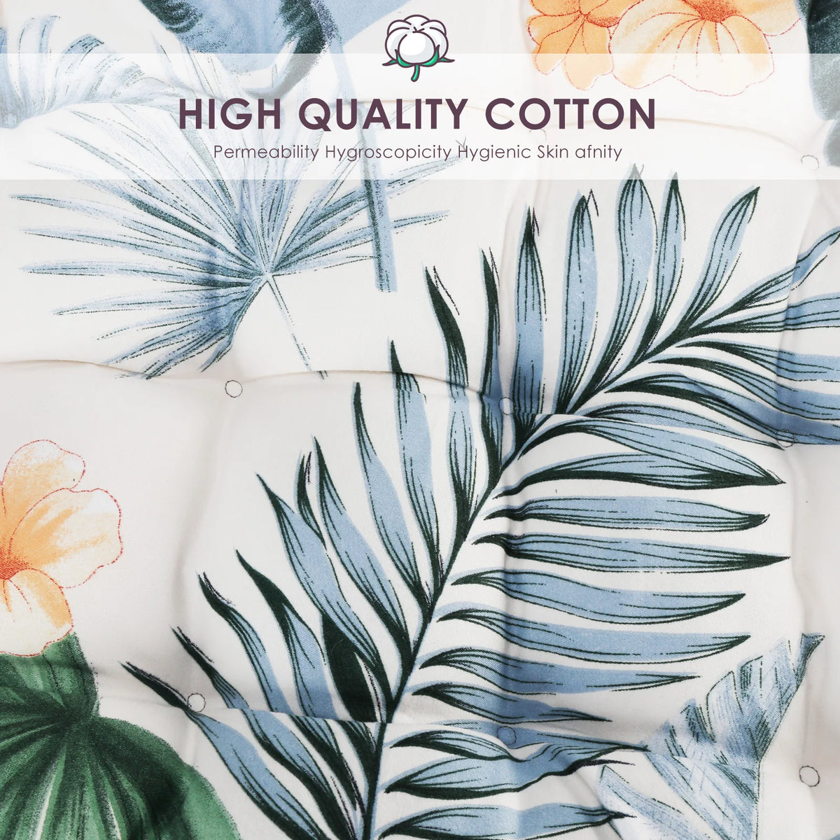 coussin bain de soleil tropical