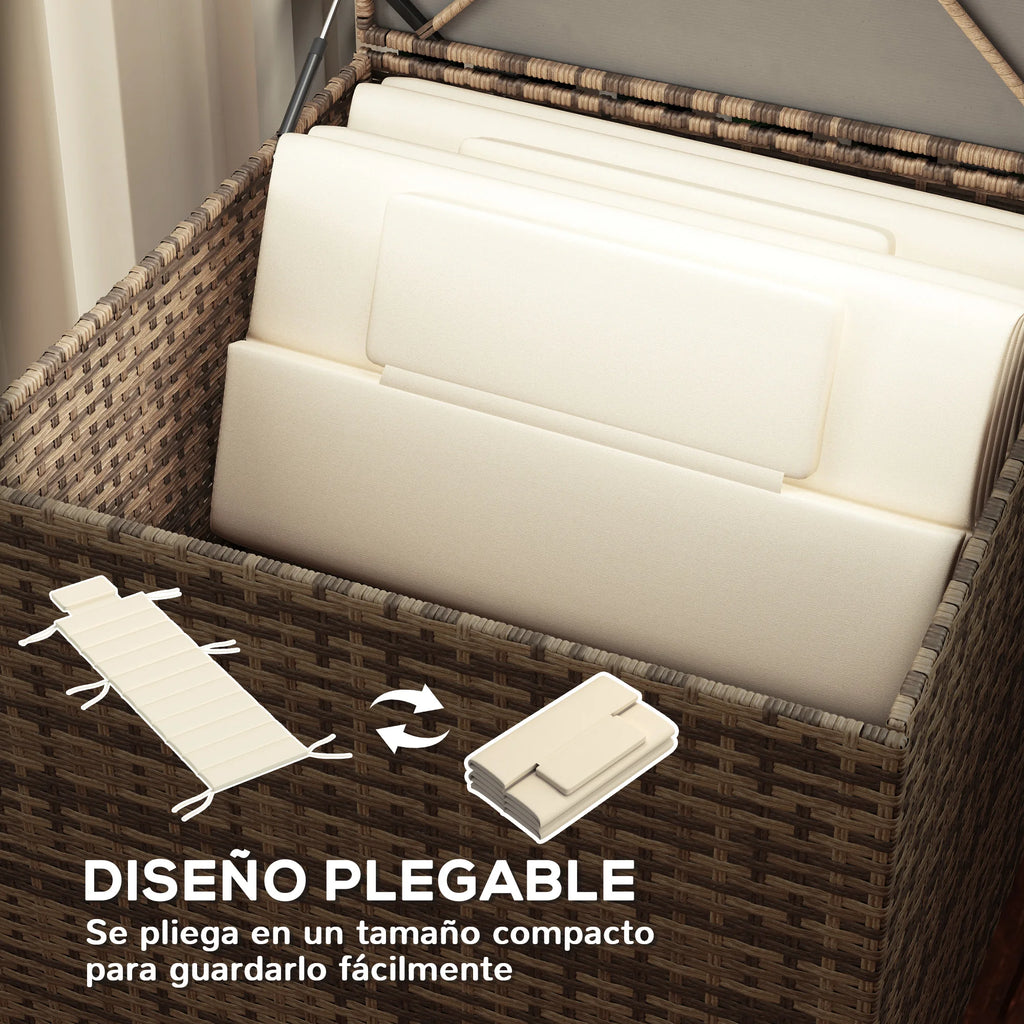 coussin pour bain de soleil blanc