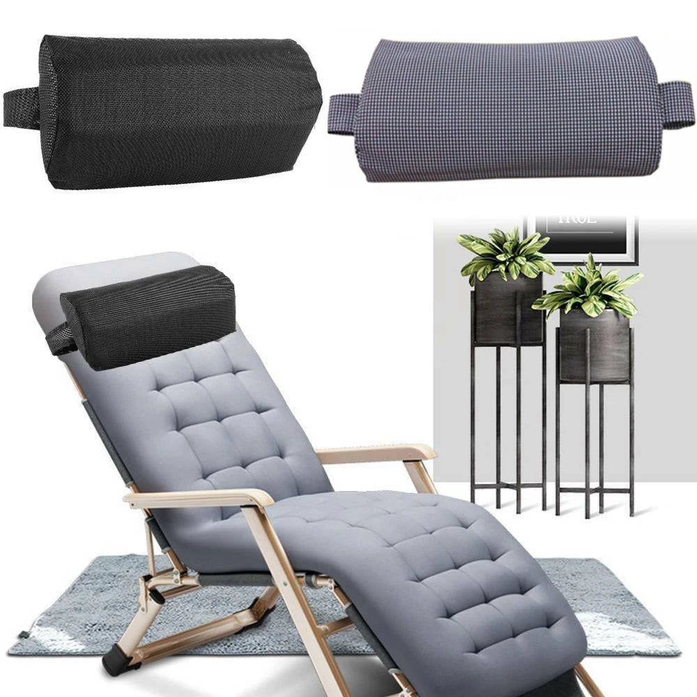 Coussin bain de soleil appui-tête mousse confort extérieur