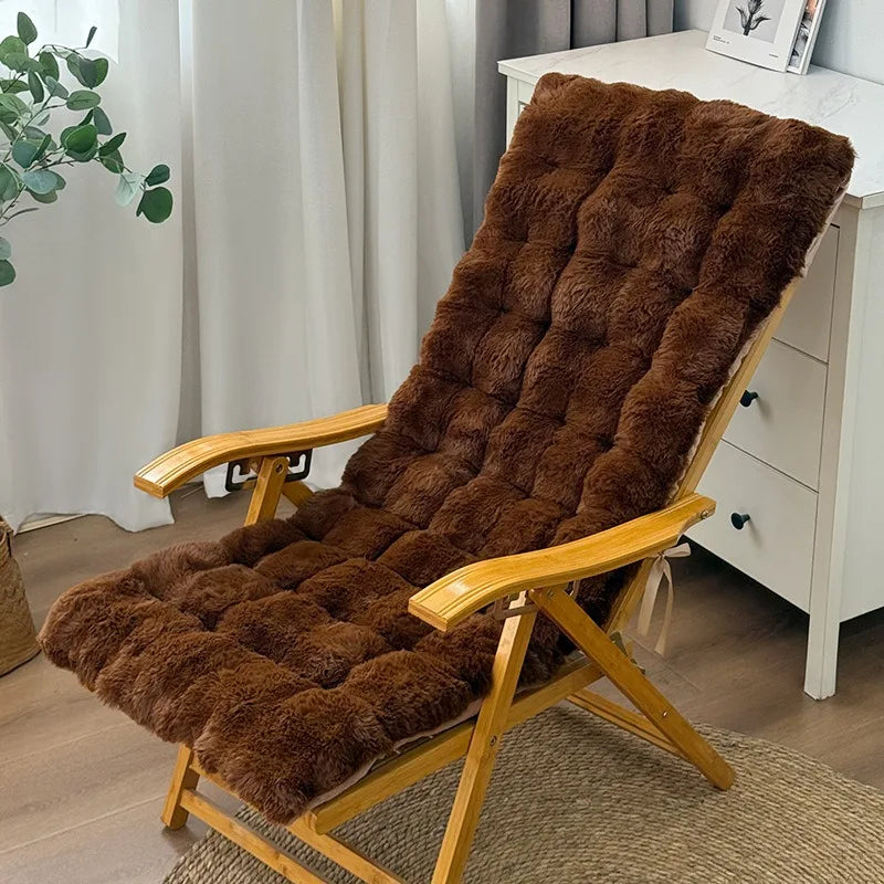 Coussin bain de soleil peluche dossier intégré luxe