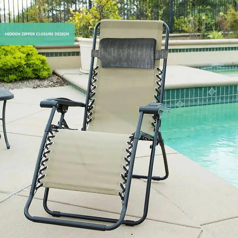 Coussin bain de soleil appui-tête réglable extérieur