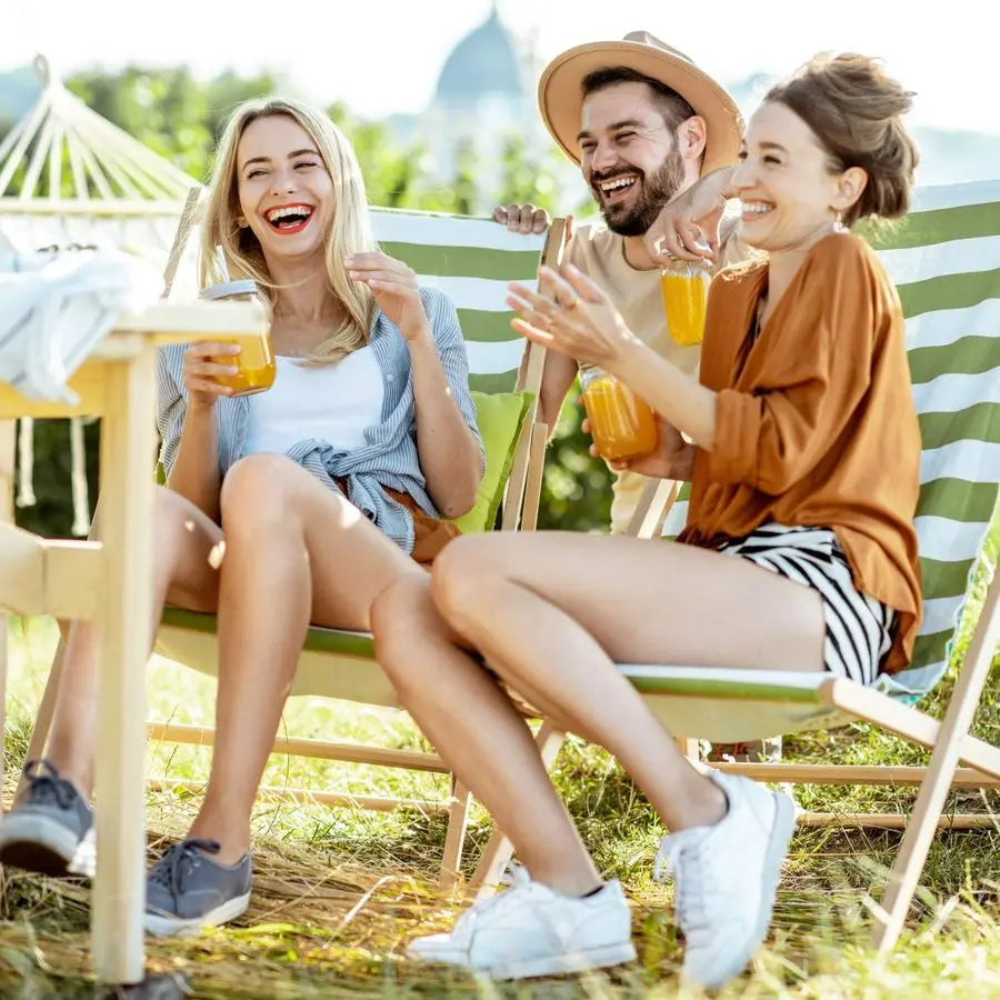 coussin bain de soleil rayé