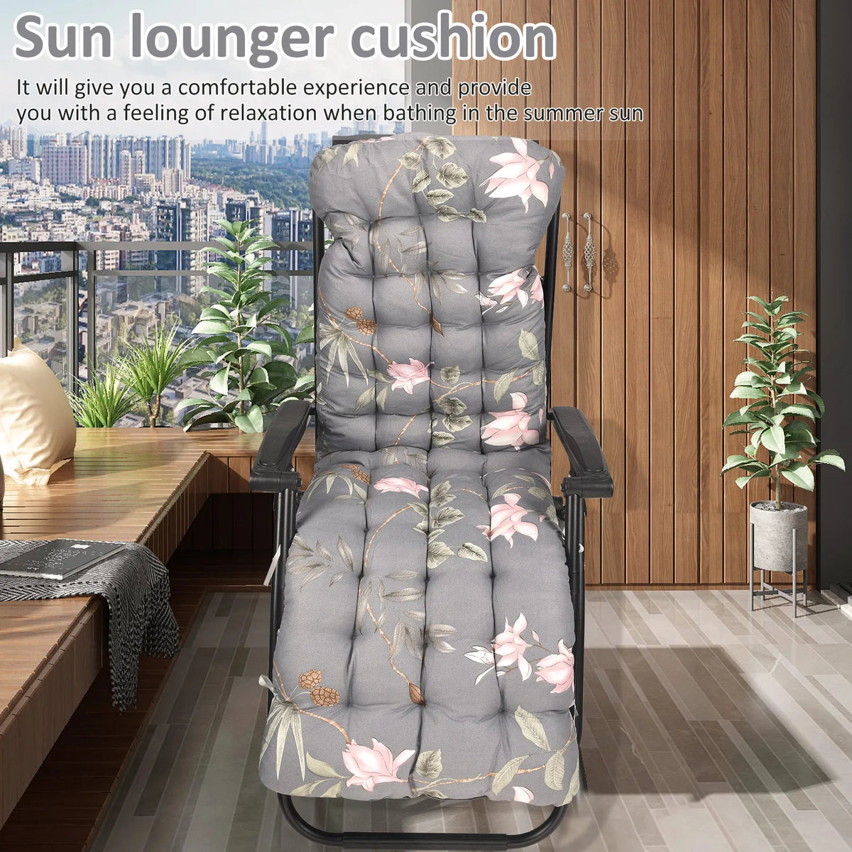 Coussin bain de soleil de rechange épais antidérapant